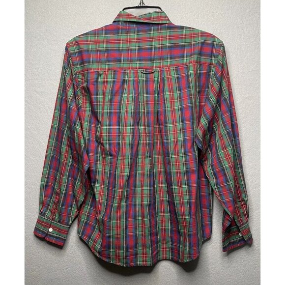 Northern Isles Vintage Checkered Plaid Button Down Shirt Multicolor Long Sleeve - Picture 3 of 5